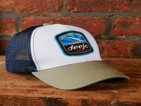 Deejo Trucker Caps, Blau