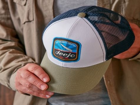 Deejo Trucker Caps, Blau